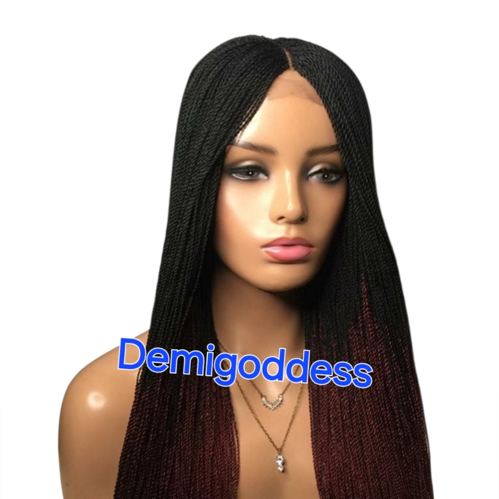 Handmade Braided Lace Closure Wig